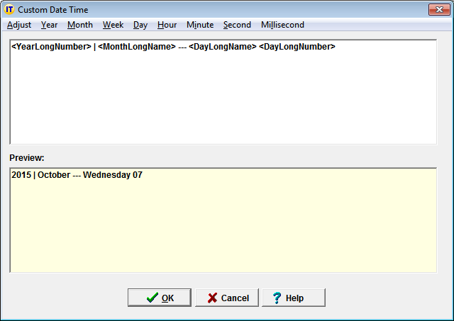 Custom Date Time Editor