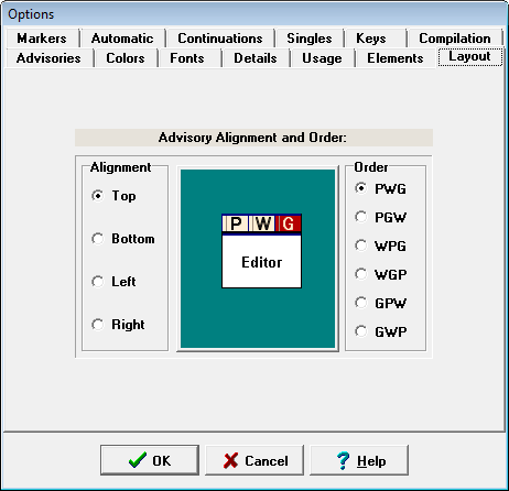 Screen Layout Options
