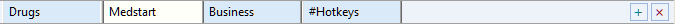 Glossary Viewer Tab Bar