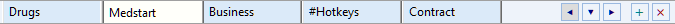 Glossary Viewer Tab Bar Scrolling