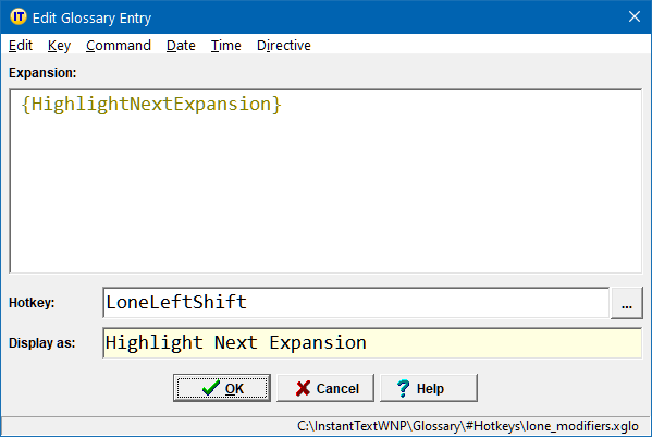 Highlight Next Expansion Hotkey