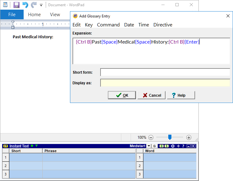 Record in Client