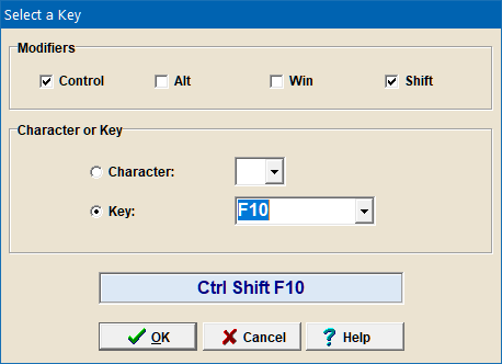 Select a Key