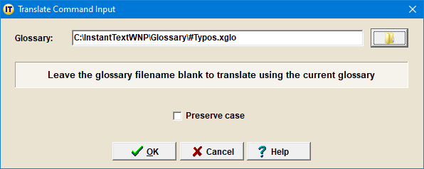 Translate Command Input
