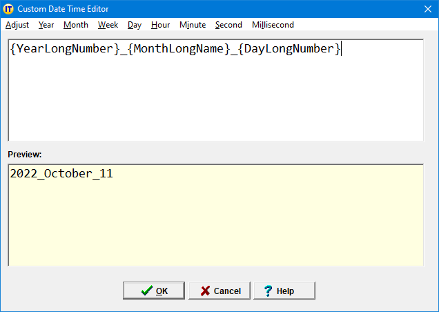 Custom Date Time Editor