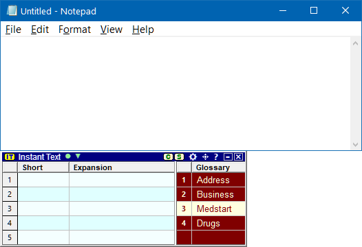 Bottom left alignment