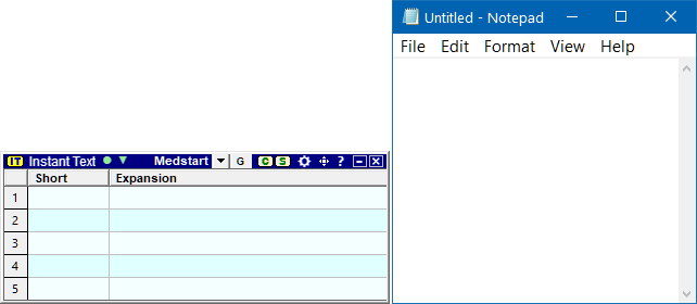 Left bottom alignment