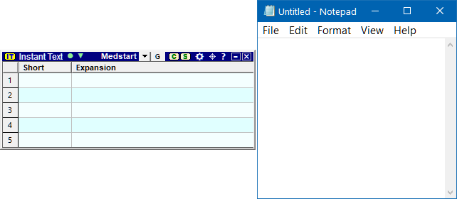 Left middle alignment
