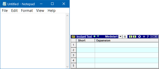 Right bottom alignment