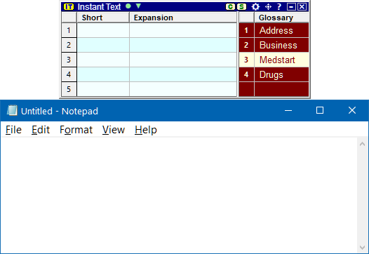 Top middle alignment