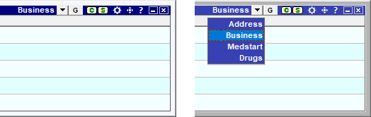 Glossary Dropped-Down List