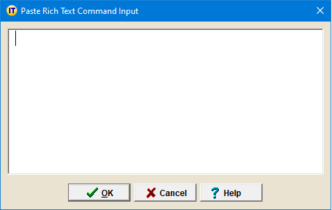 Paste Rich Text Command Input