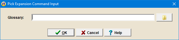 Pick Expansion Command Input