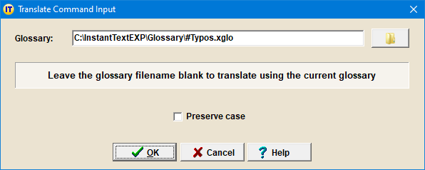Translate Command Input